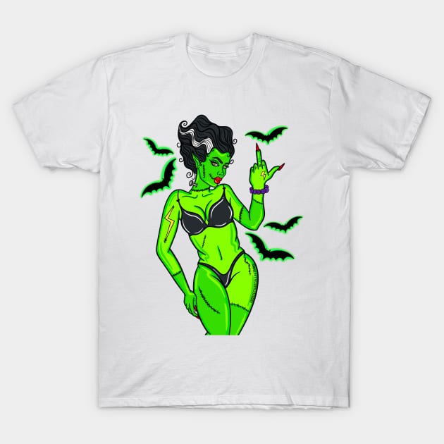 Frankenbaddie T-Shirt by BreezyArtCollections 